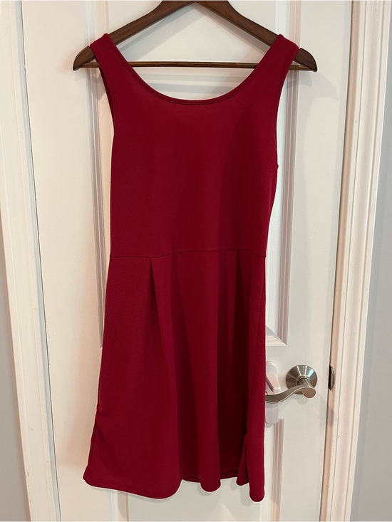 Fascination Dresses & Skirts - Backless Red Sleeveless Fit & Flare Dress